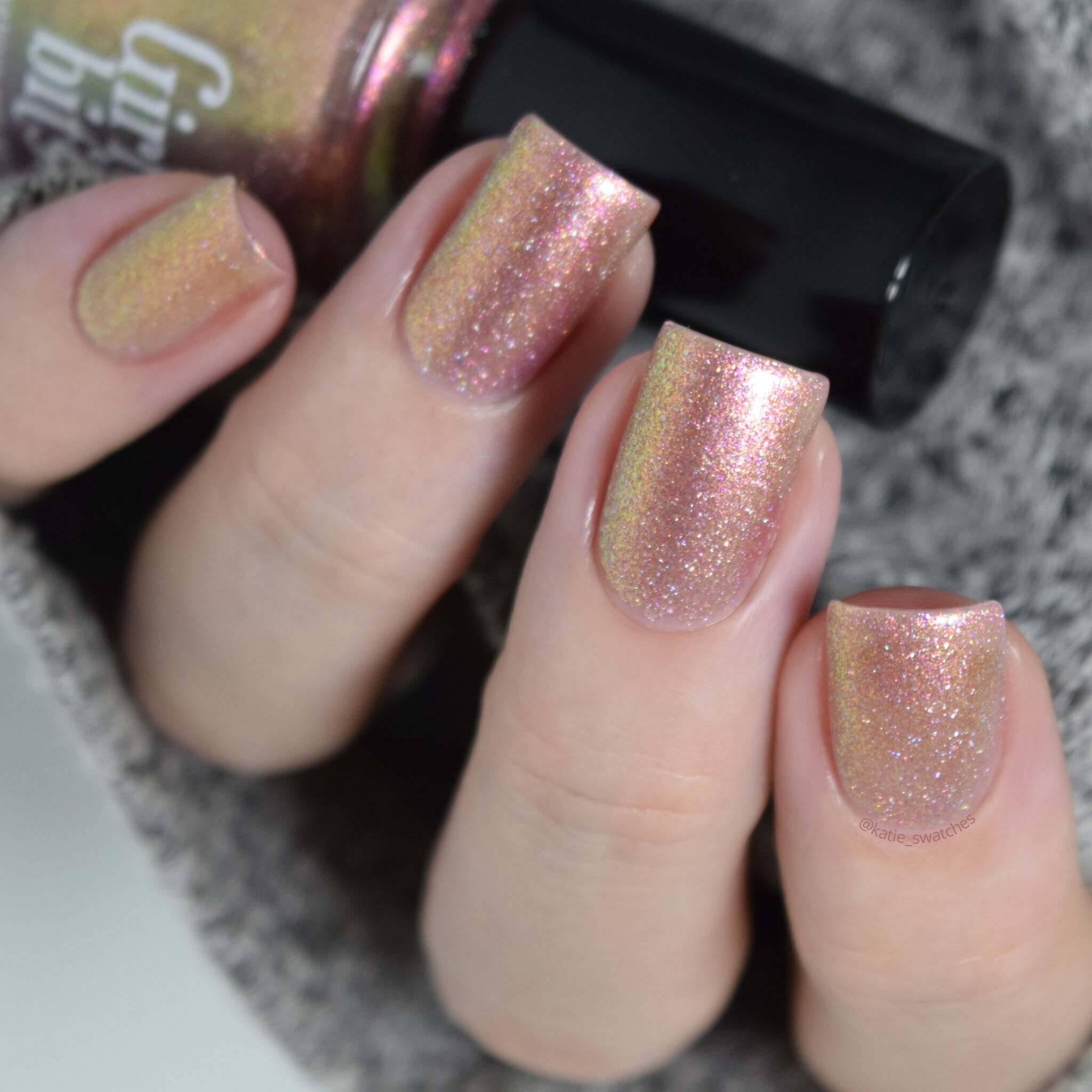 Girly Bits - Tangled shimmer nail polish swatch Polish Pickup PPU November 2019
