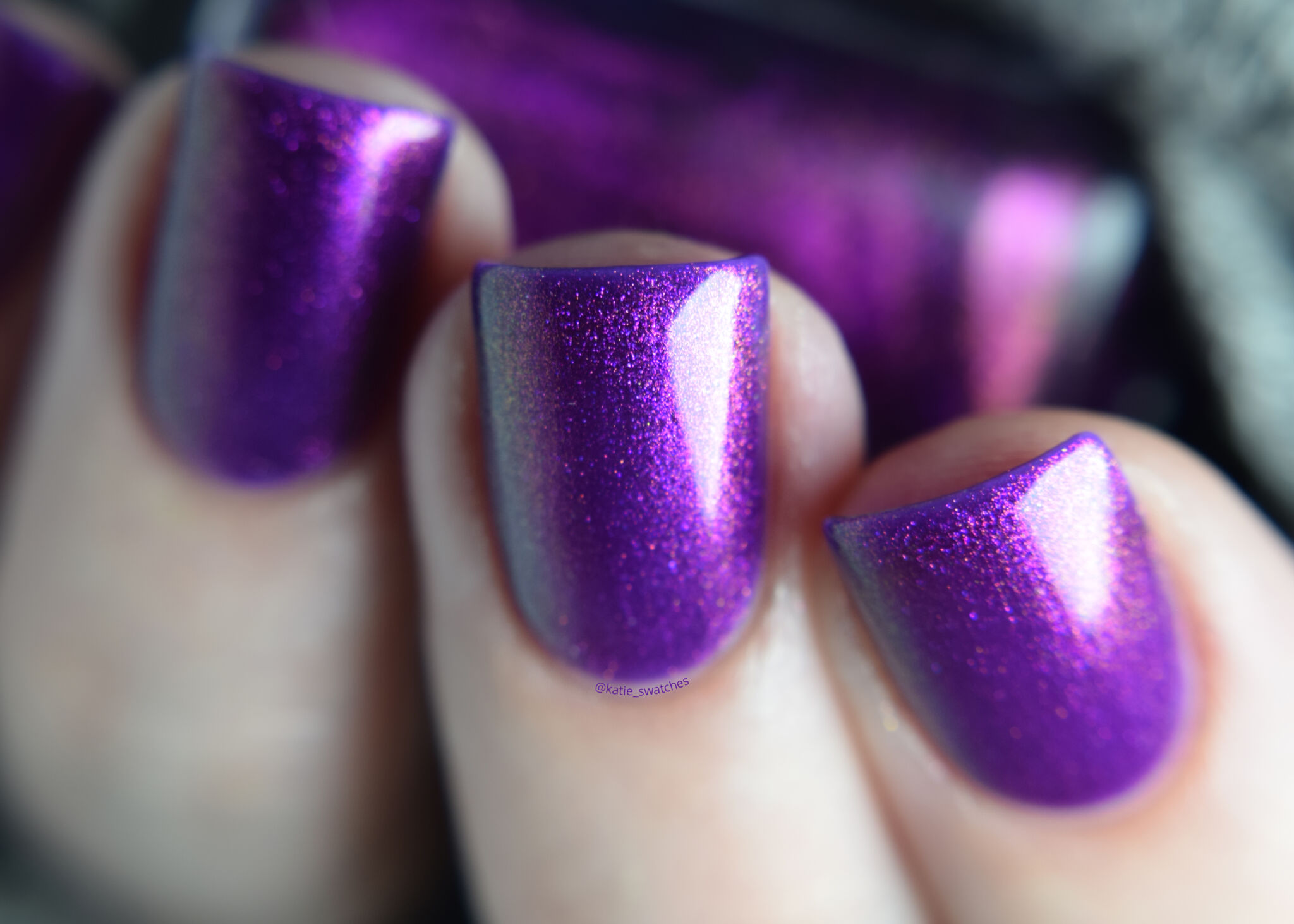 Jreine Last Bite purple shimmer indie nail polish swatch - October 2019 Polish Pickup PPU