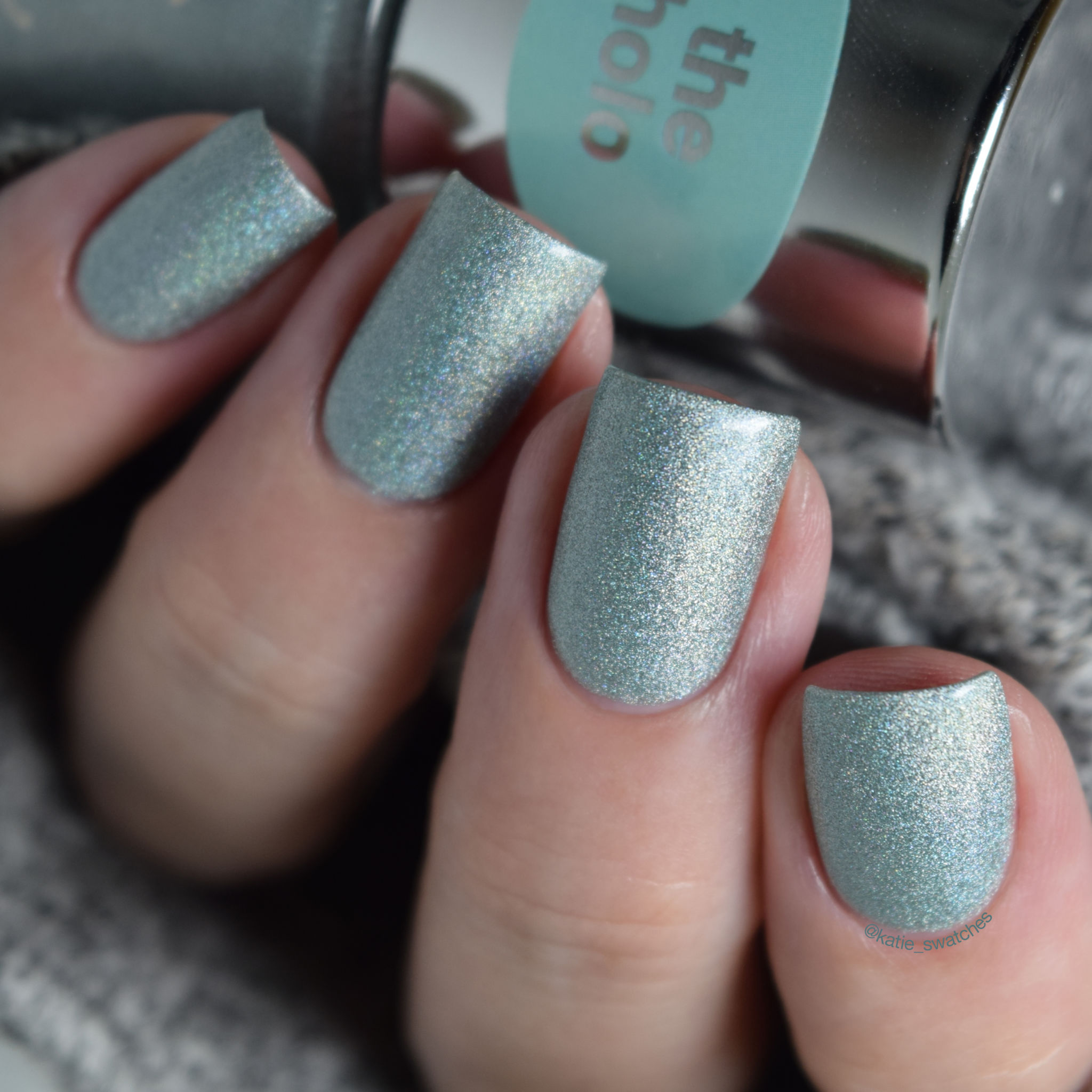 Essence Under the Sea holographic nail polish swatch - Aquatix Collection 2014