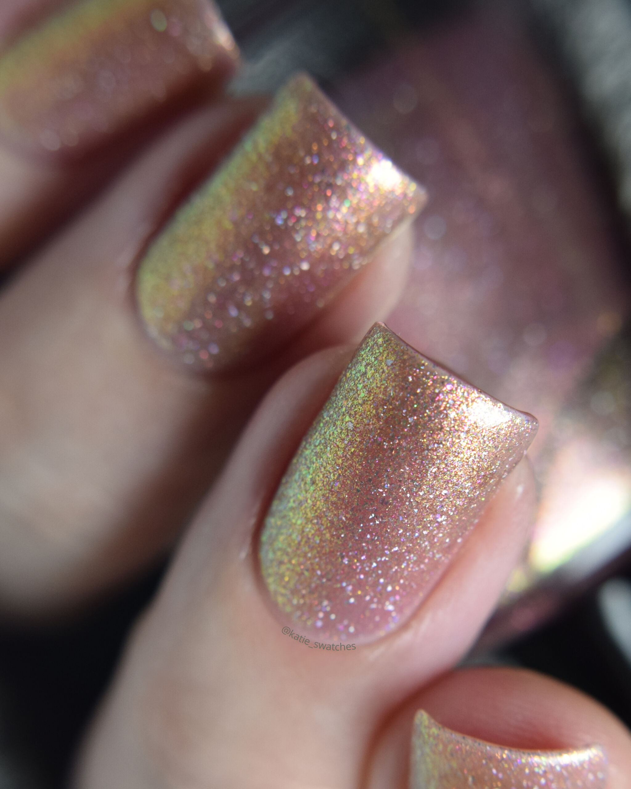 Girly Bits - Tangled shimmer nail polish swatch Polish Pickup PPU November 2019