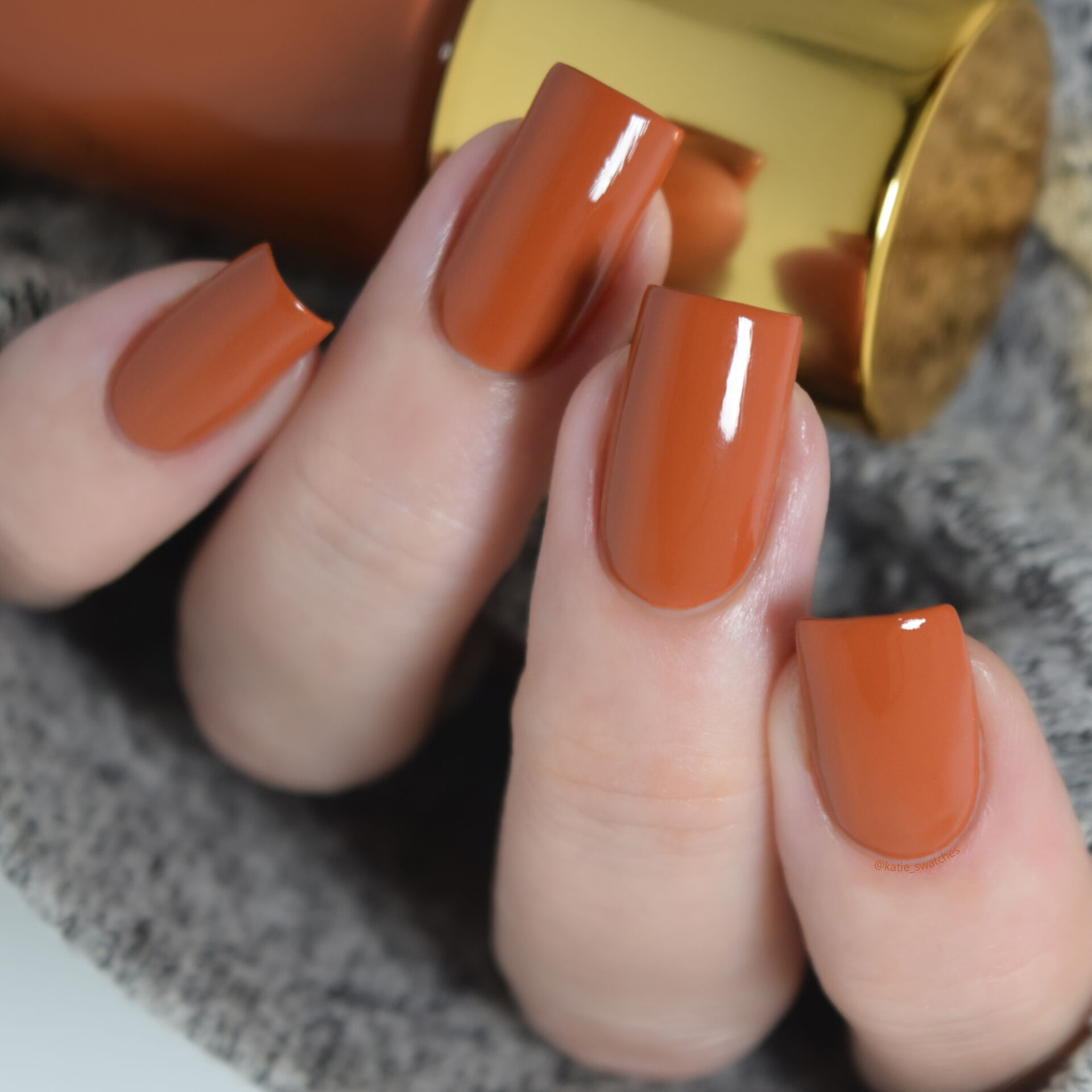 Tripe O Polish - Ile Ife burnt orange creme nail polish swatch