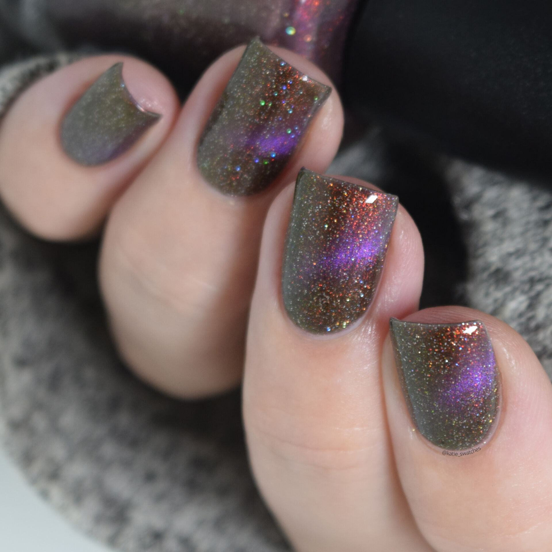 Treo Lacquer - Quantum Entanglement magnetic nail polish swatch - Polish Pickup July 2021 PPU Rewind