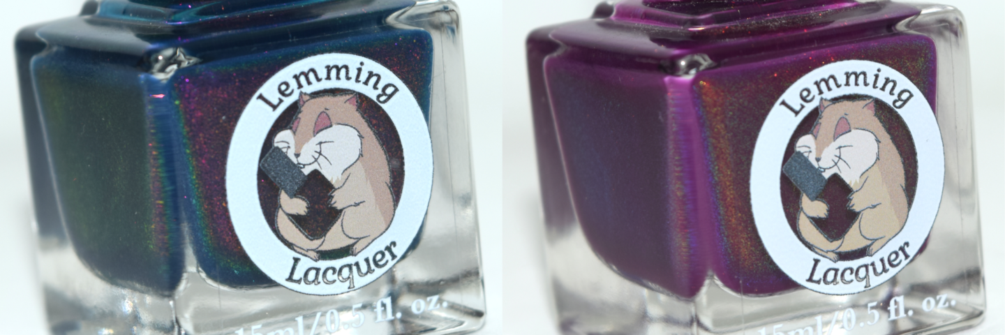 Lemming Lacquer indie nail polish shimmer teal shimmer purple Polish Pickup PPU Exclusive